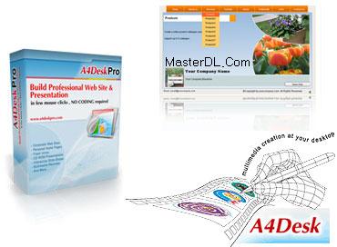 a4deskpro flash website builder