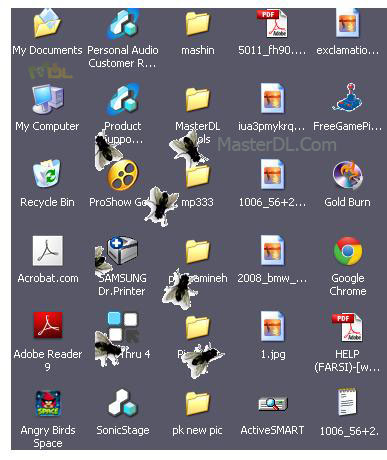 Fly on Desktop Screensaver v1.2 