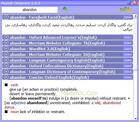 payesh dictionary